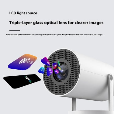 Portable Mini Projector 180° with Auto Focus